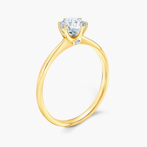 Pierścionek zaręczynowy The Journey: złoty, diament